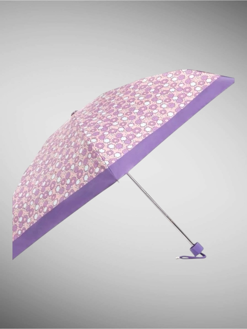 Coach UV Floral Mini Umbrella Compact Travel Sun Rain CBM51 - Picture 1 of 7